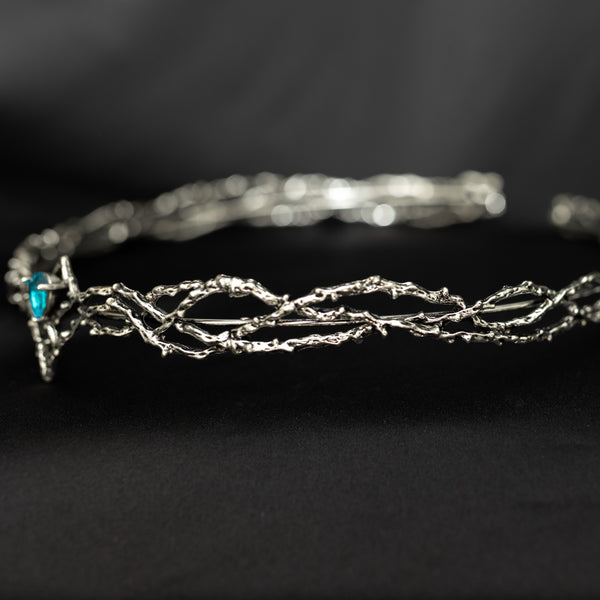 King’s Crown in Silver & Light Blue