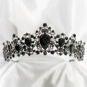 Michelle's Tiara in Black & Antique Silver