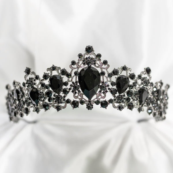 Michelle's Tiara in Black & Antique Silver