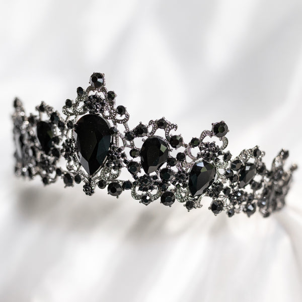 Michelle's Tiara in Black & Antique Silver