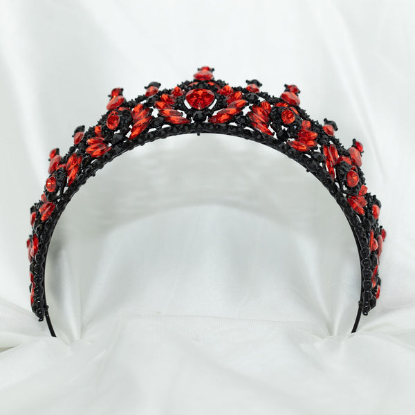 Morrigan's Tiara in Red & Black