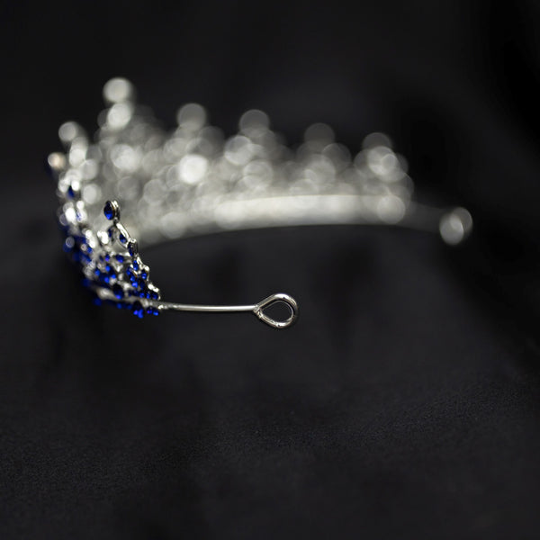 Ophelia's Tiara in Blue & Silver