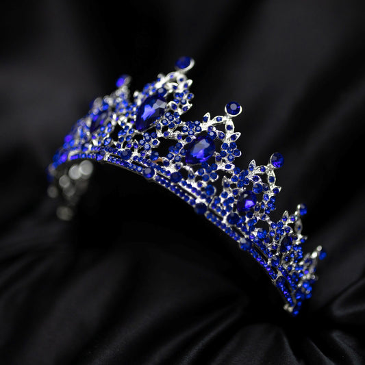Ophelia's Tiara in Blue & Silver
