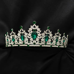 Ophelia's Tiara In Green & Silver