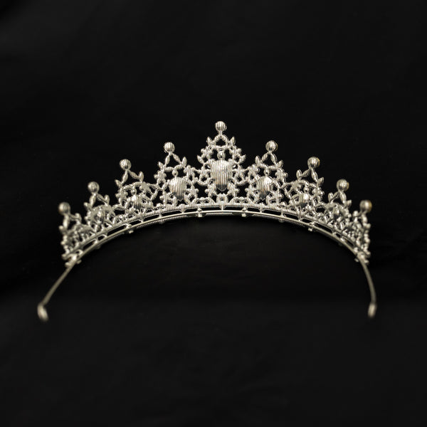 Ophelia's Tiara In Green & Silver