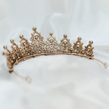 Ophelia's Tiara in Hot Pink, Black & Antique Gold