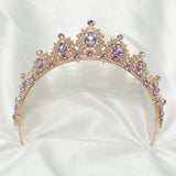 Purple Ophelia's Tiara in Lavender & Gold
