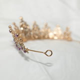 Purple Ophelia's Tiara in Lavender & Gold