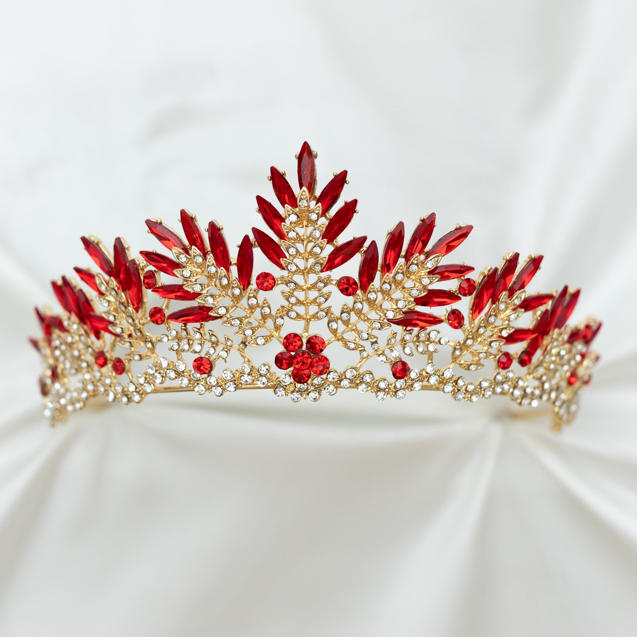 Petra's Tiara in Red & Gold