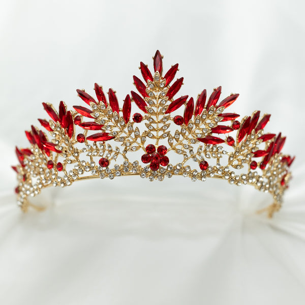 Petra's Tiara in Red & Gold
