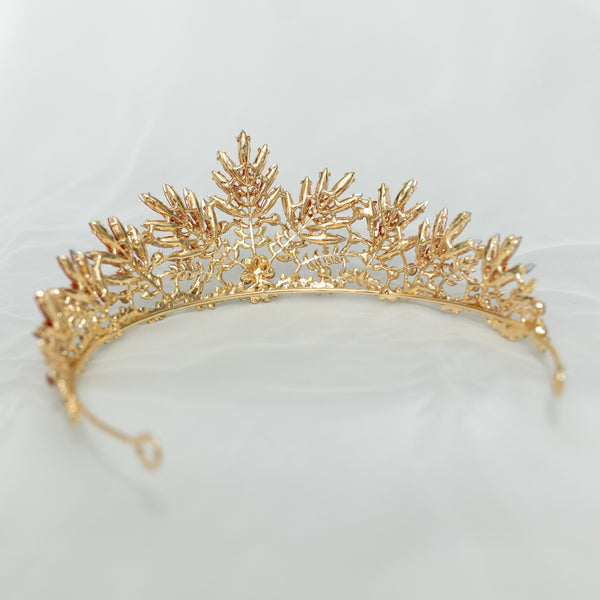 Petra's Tiara in Red & Gold