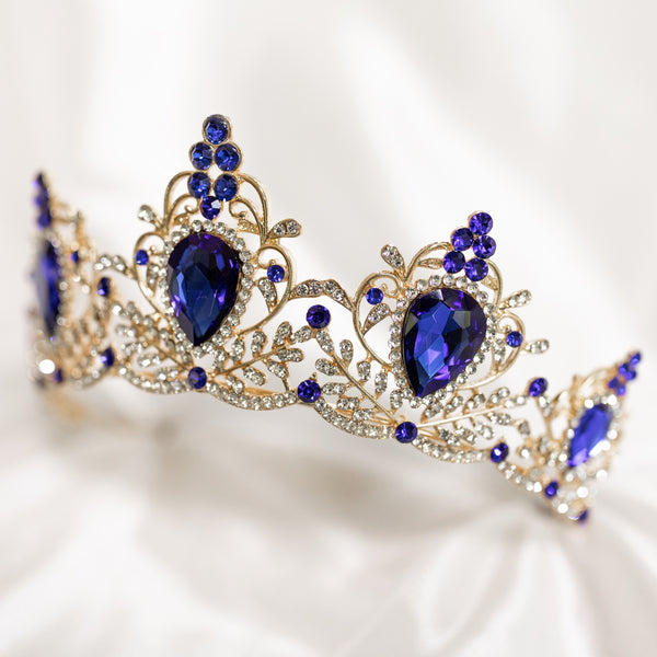 Phaedra's Tiara in Blue & Gold