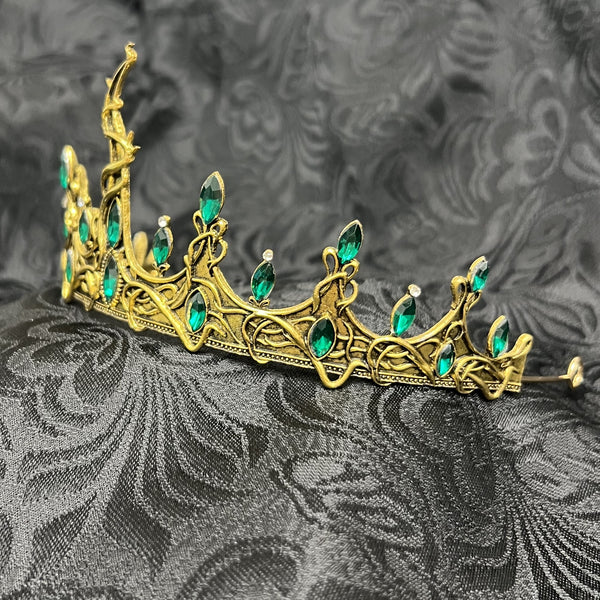 Calliope's Tiara in Green & Gold