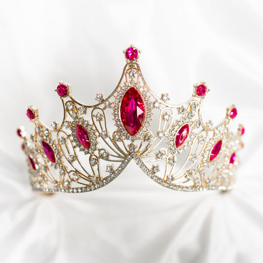 Regina's Tiara in Hot Pink & Gold