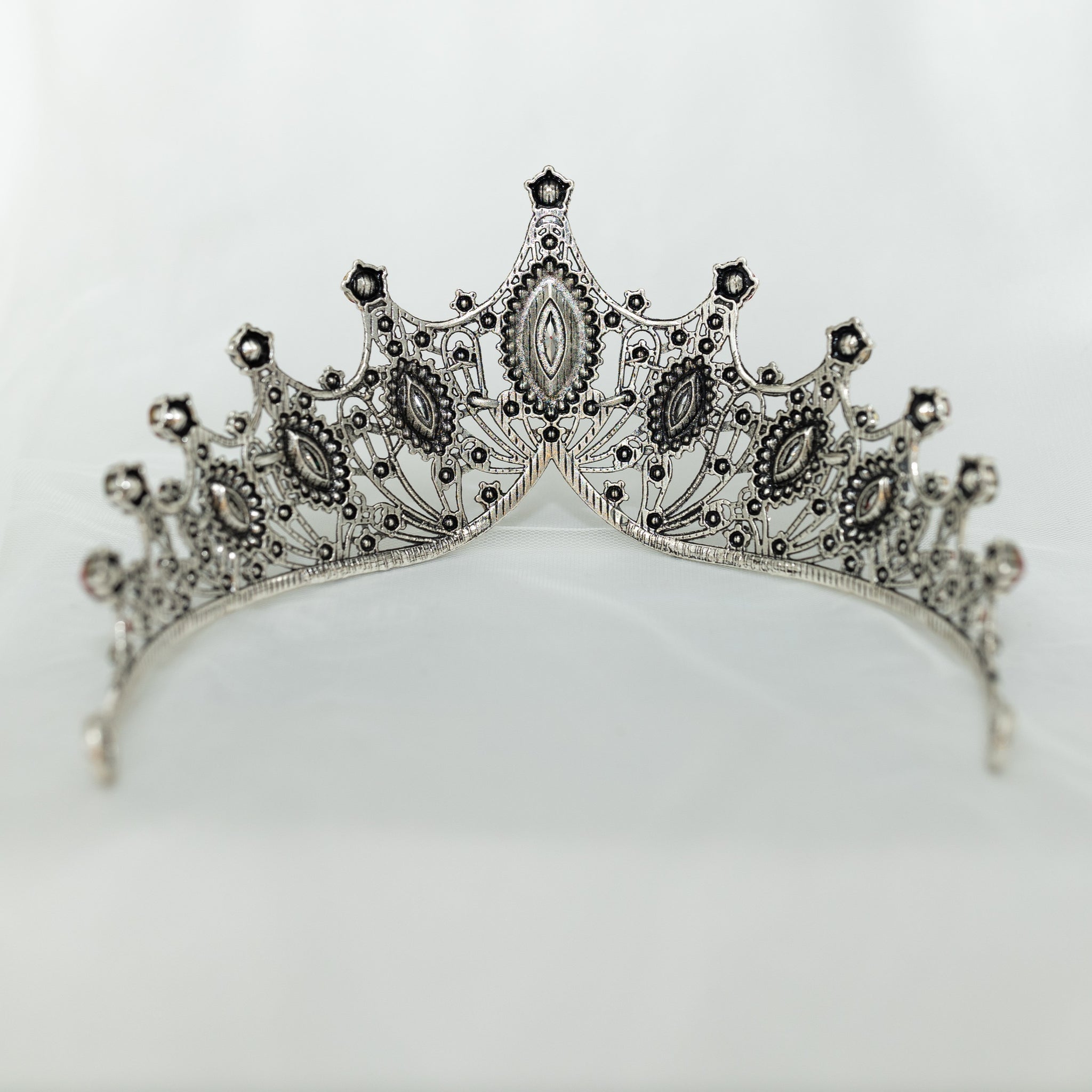 Regina's Tiara in Christmas Multi Color & Antique Silver – Auburn