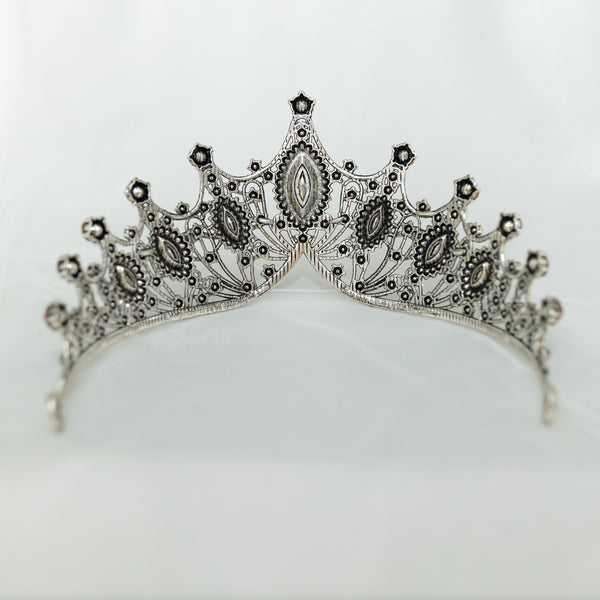 Regina's Tiara in Christmas Multi Color & Antique Silver