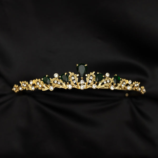 Sadie's Tiara in Green & Gold