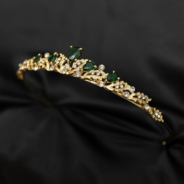 Sadie's Tiara in Green & Gold