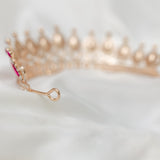 Saya's Tiara in Hot Pink & Gold