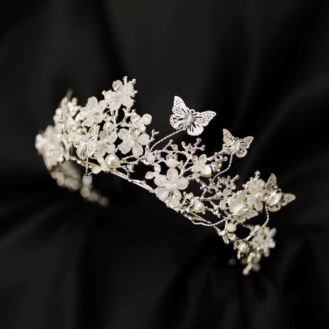 Verna's Butterfly Tiara in Silver