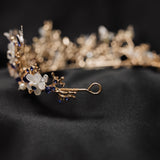 Verna's Butterfly Tiara in Blue & Gold