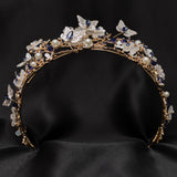 Verna's Butterfly Tiara in Blue & Gold