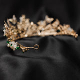 Verna's Butterfly Tiara in Green & Gold