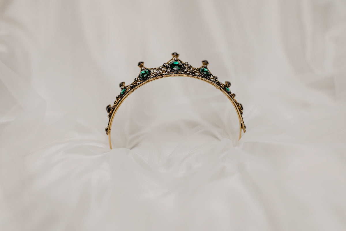 Cindy's Tiara in Green & Gold