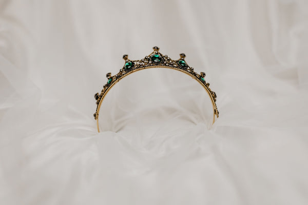 Cindy's Tiara in Green & Gold