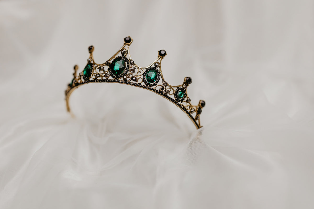 Cindy's Tiara in Green & Gold