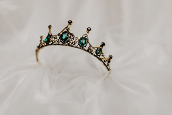 Cindy's Tiara in Green & Gold