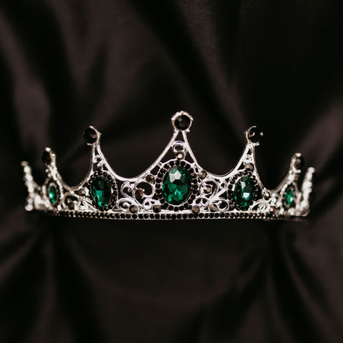 Cindy's Tiara in Green & Silver