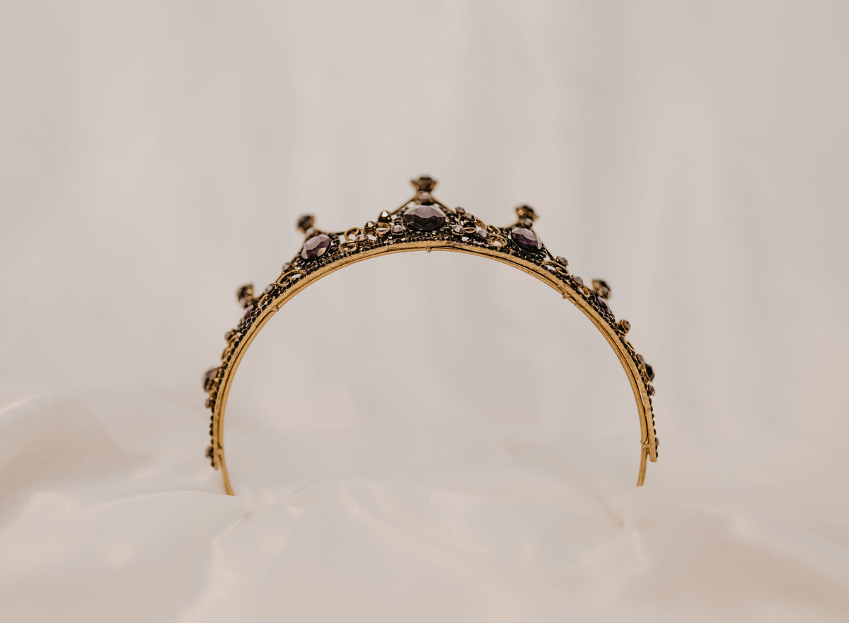 Cindy's Tiara in Purple & Gold