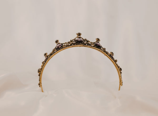 Cindy's Tiara in Purple & Gold