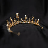 Bianca's Tiara in Gold with Pearl Center - Back