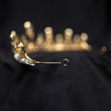 Bianca's Tiara in Gold with Pearl Center - End