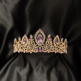 Brianna's Tiara in Lavender & Gold