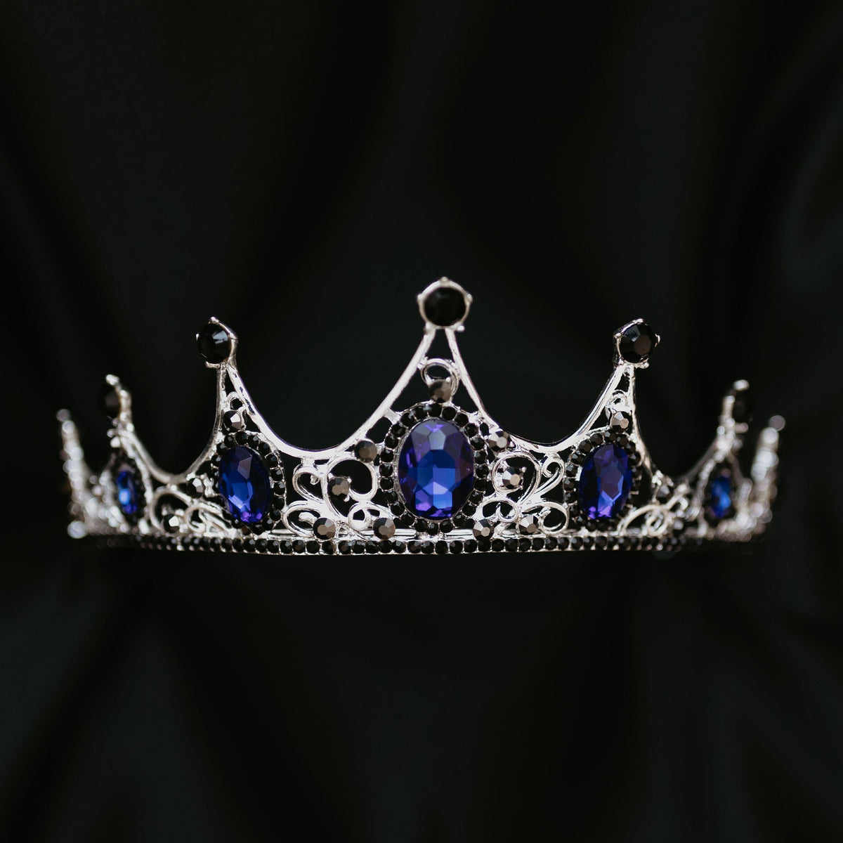 Cindy's Tiara in Blue & Silver