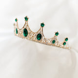 Cindy's Tiara in Bright Green & Gold