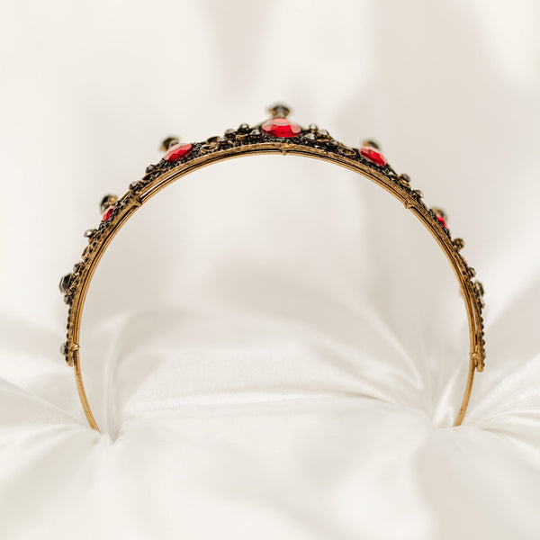 Cindy's Tiara in Red & Gold