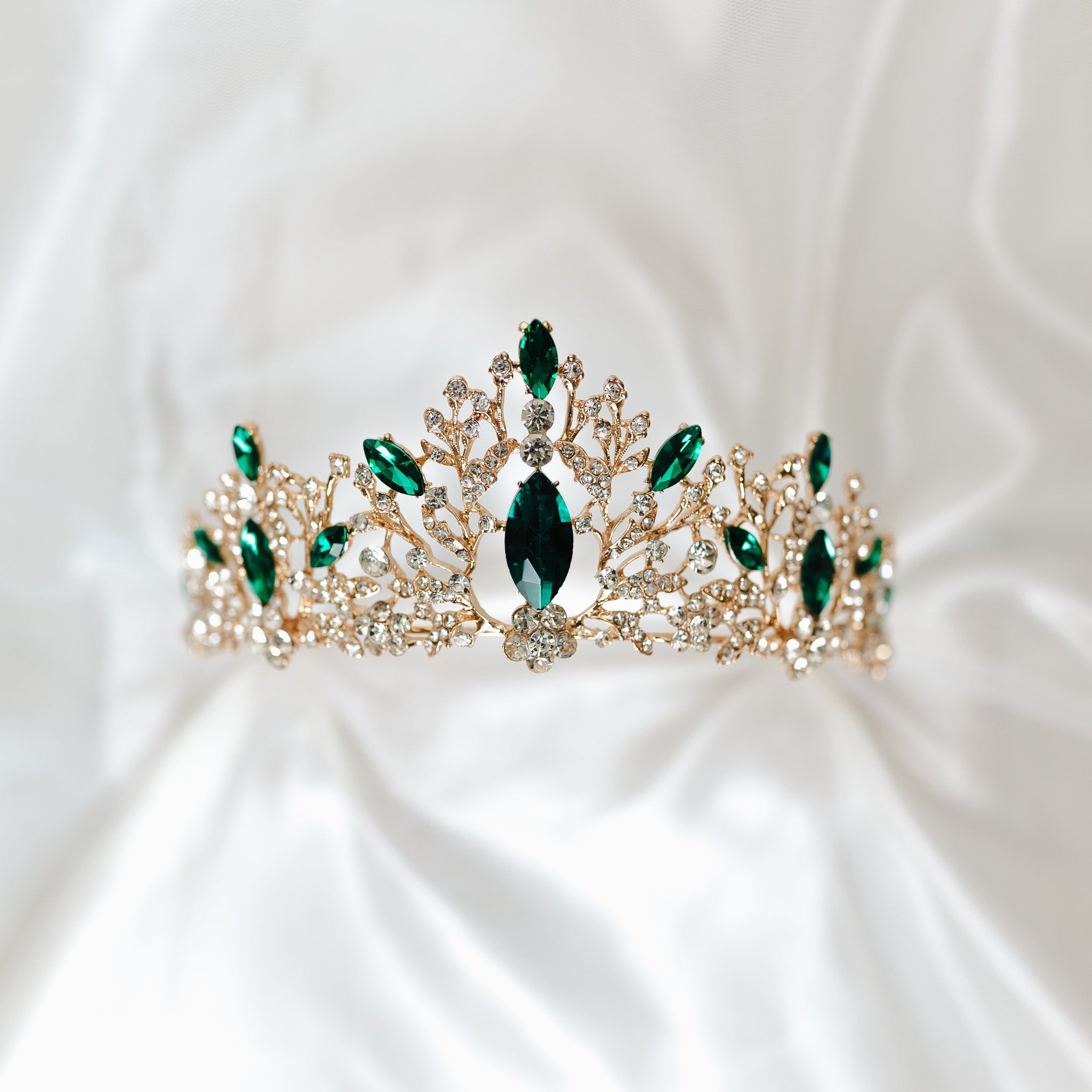 Felicity's Tiara in Green & Gold
