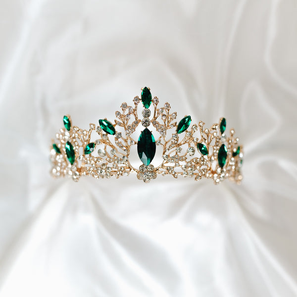 Felicity's Tiara in Green & Gold