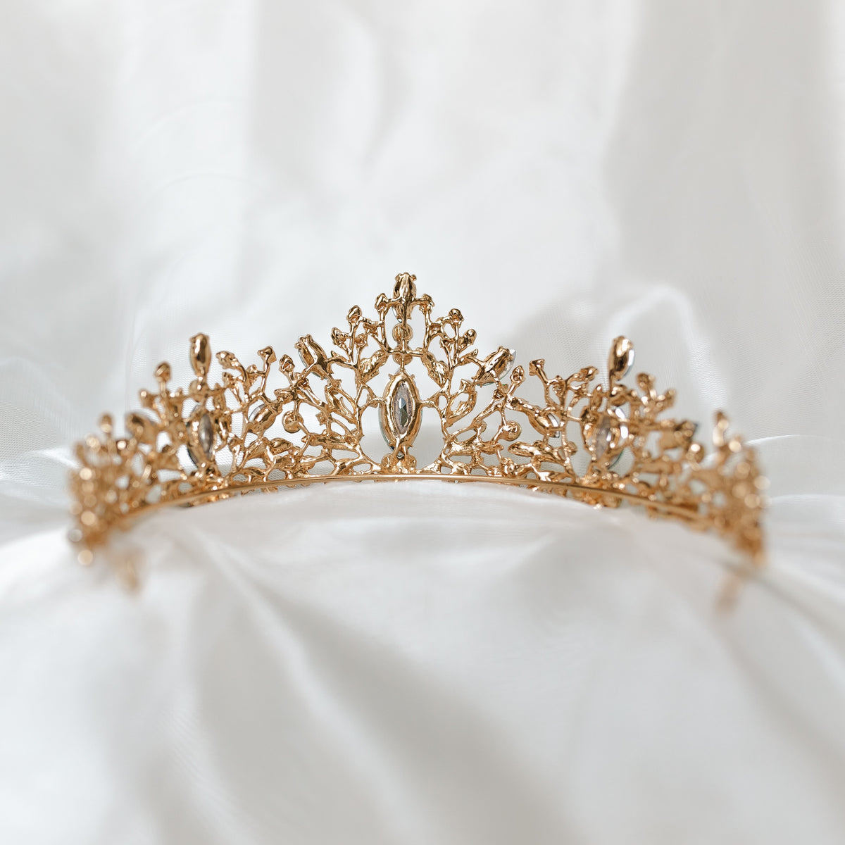 Felicity's Tiara in Green & Gold
