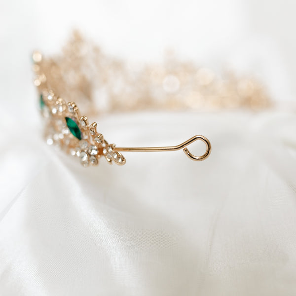 Felicity's Tiara in Green & Gold
