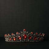 Finley's Tiara in Red & Gray - Front