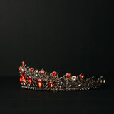 Finley's Tiara in Red & Gray - Side