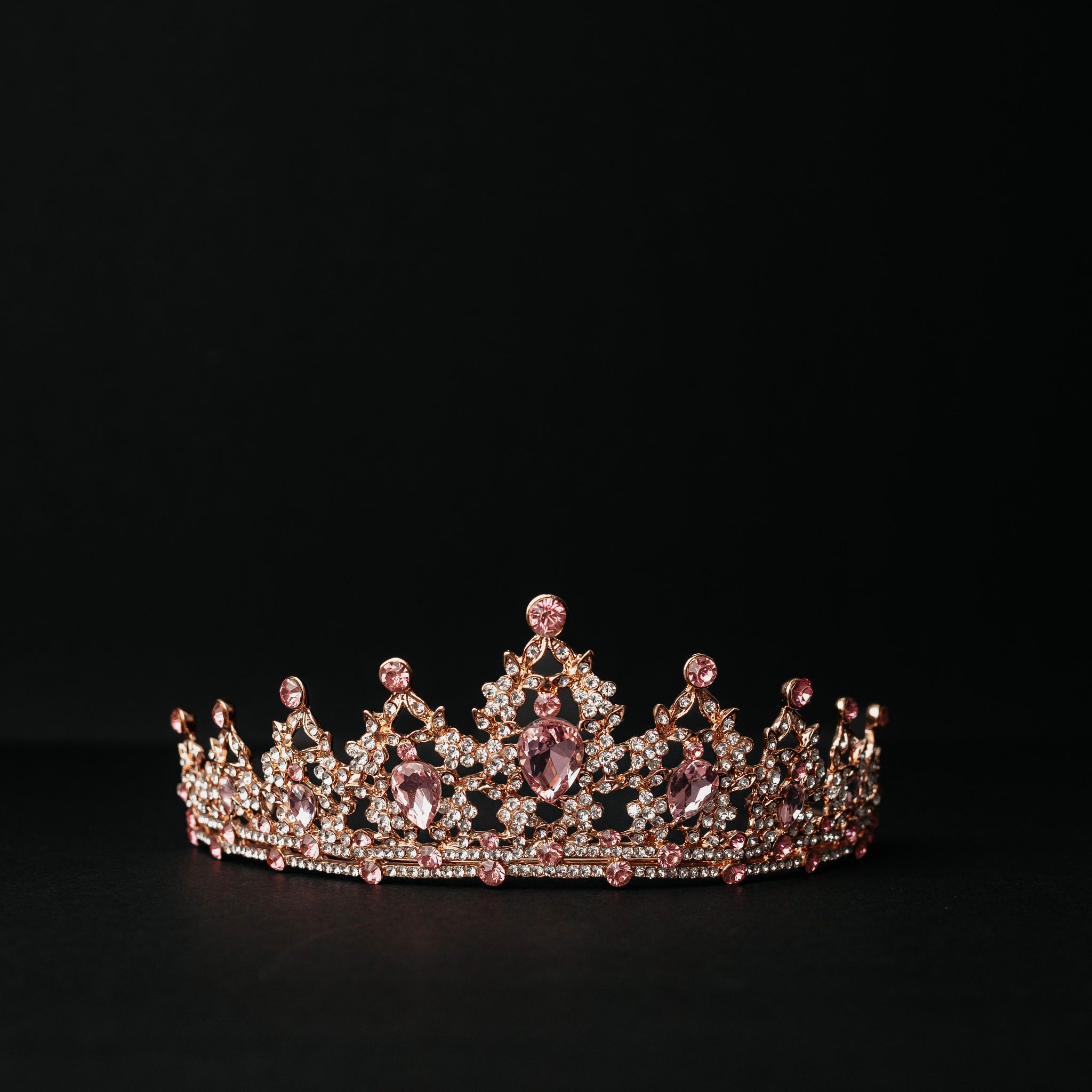 Ophelia's Tiara in Pink & Gold