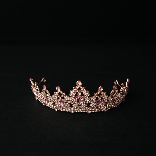 Ophelia's Tiara in Pink & Gold
