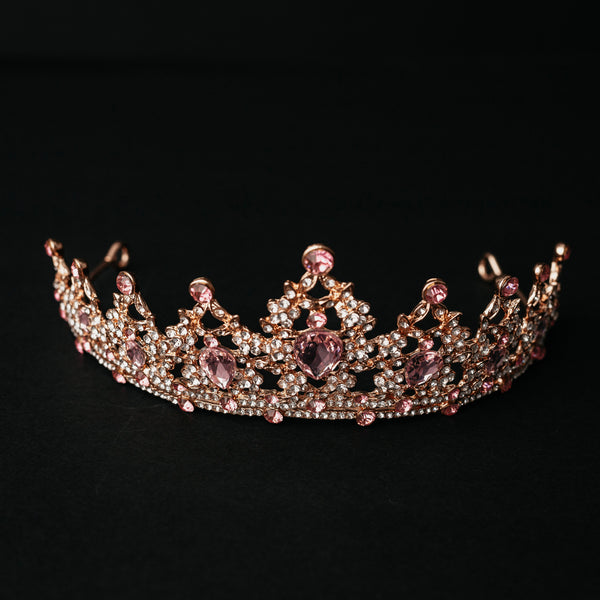 Ophelia's Tiara in Pink & Gold