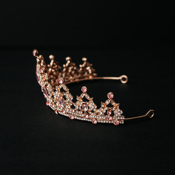Ophelia's Tiara in Pink & Gold